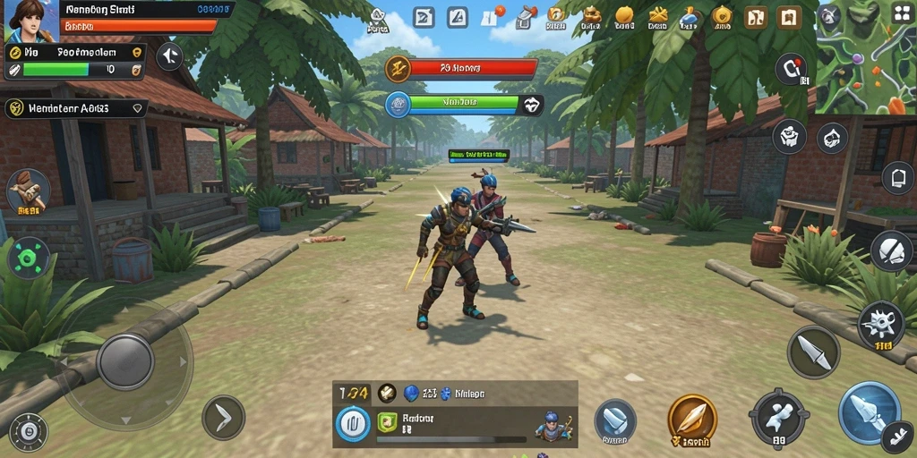 Tampilan awal game dengan grafis menawan.