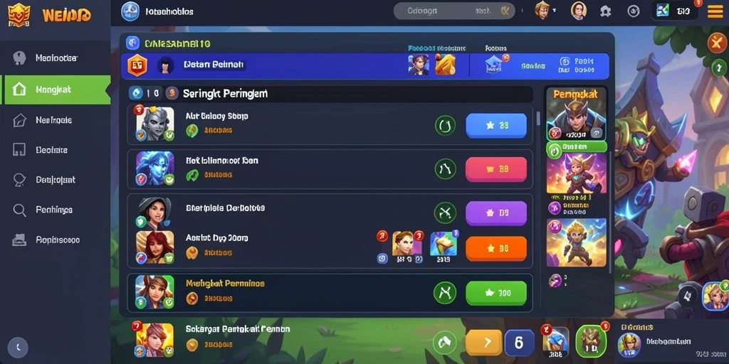 Tampilan awal game INDORP yang memukau dan penuh warna.